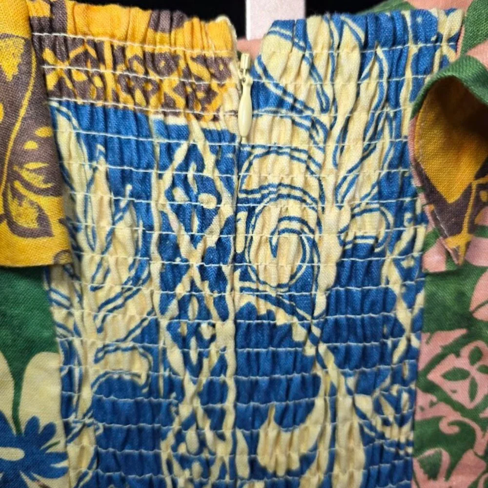 NWT ALEMAIS Archie Floral Linen Mini Flounce Dress 2 - Picture 8 of 13